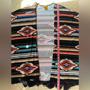 Wrangler Colorful Striped Poncho